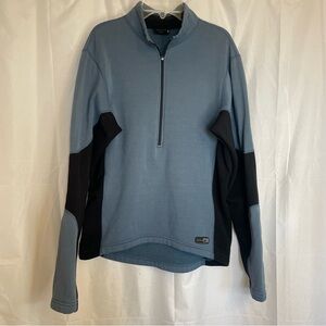 REI Women’s Blue Black Colorblock Polartec Half Zip Sweatshirt Size Large
